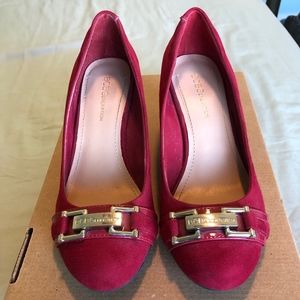 BCBG Red Wedges Size 6